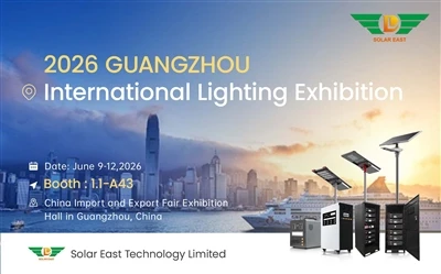 Solar East se zúčastní mezinárodní výstavy osvětlení Guangzhou v čínském Guangzhou ve dnech 9. až...